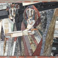 Kreuzweg Mosaik von Br. Benedict Schmitz OSFS, 1996
