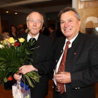 2011 - Empfang im Pfarrheim zum 90. Geburtstag von Alwin Holdenrieder - Altbürgermeister Wolfgang Weinmüller